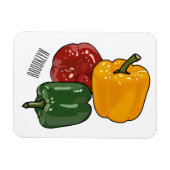 Capsicum-Cartoon-Abbildung Magnet (Horizontal)