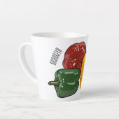Capsicum-Cartoon-Abbildung Milchtasse (Linke Ecke)