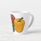 Capsicum-Cartoon-Abbildung Milchtasse (Rechte Ecke)