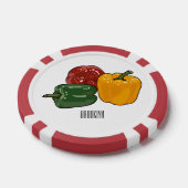 Capsicum-Cartoon-Abbildung Pokerchips (Einzeln)