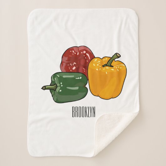 Capsicum-Cartoon-Abbildung Sherpadecke (Vorderseite)