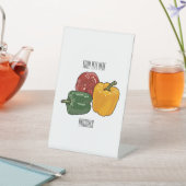 Capsicum-Cartoon-Abbildung Sockelschild (In SItu)