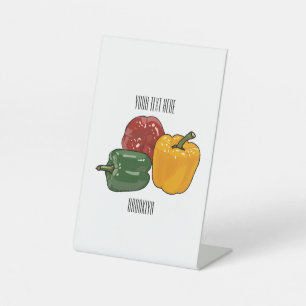 Capsicum-Cartoon-Abbildung Sockelschild