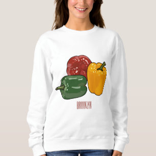 Capsicum-Cartoon-Abbildung Sweatshirt