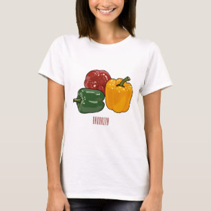 Capsicum-Cartoon-Abbildung T-Shirt