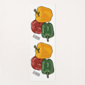 Capsicum-Cartoon-Abbildung Yogamatte (Vorderseite)