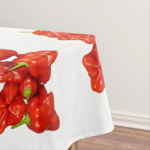 Capsicum Chinense Chili Baumwolltischdecke Tischdecke