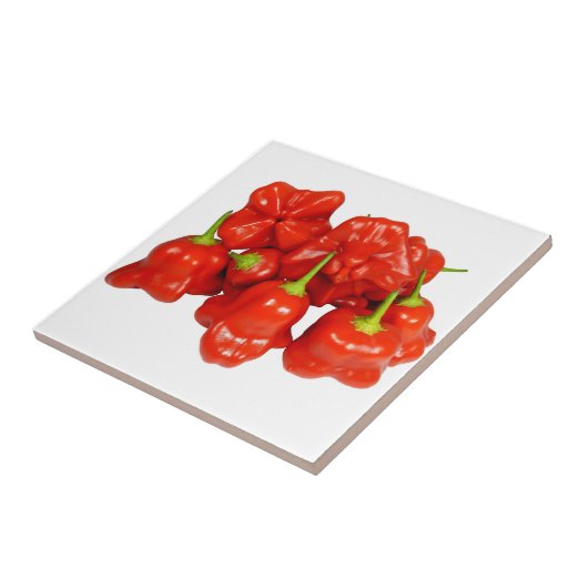 Capsicum Chinense Chili Tile Fliese (Seite)