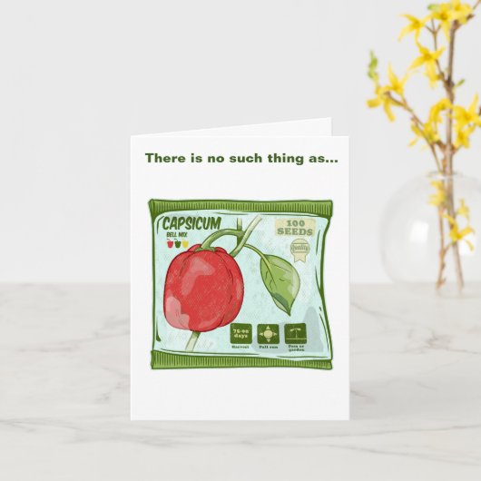 Capsicum Rote Glocke Karte (Gelbe Blume)