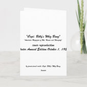 Capt. Billy's Whiz Bang - Karte (Rückseite)