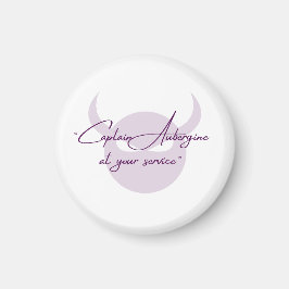 Capt Eggplant Magnet