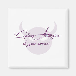 Capt Eggplant Magnet