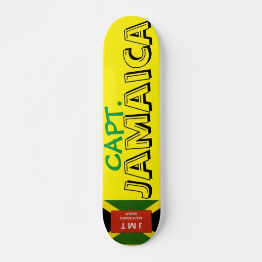 CAPT JAMAICA JMT Skateboard, 7¾ Zoll Deck Skateboard (Vorne)