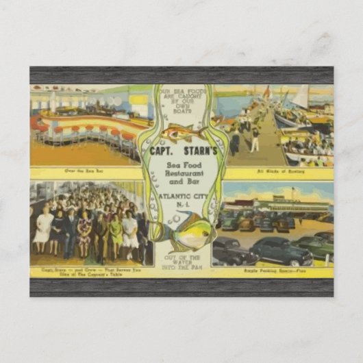 Capt Starn's Restaurant und Bar Atlantic City, VI Postkarte (Vorderseite)