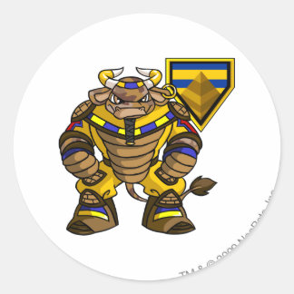 Captain 1 runder aufkleber