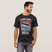 Captain 2023 Boat Driving Licence Motorboat Sail T-Shirt (Vorne ganz)
