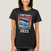 Captain 2023 Boat Driving Licence Motorboat Sail T-Shirt (Vorderseite)