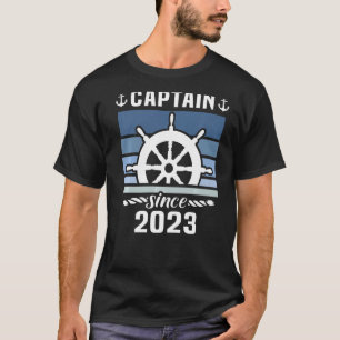 Captain 2023 Bootsführerschein Motorboot Sailin T-Shirt