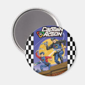 Captain Action- Murphy Anderson Magnet (Vorderseite/Rückseite)