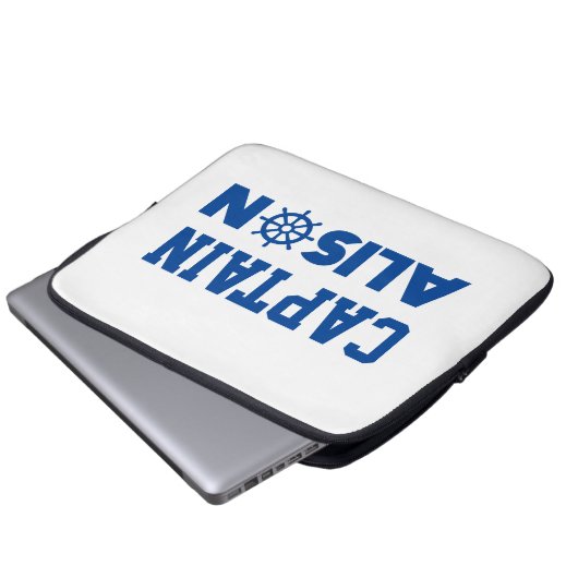 Captain Alison Laptopschutzhülle (Vorne Knopf)