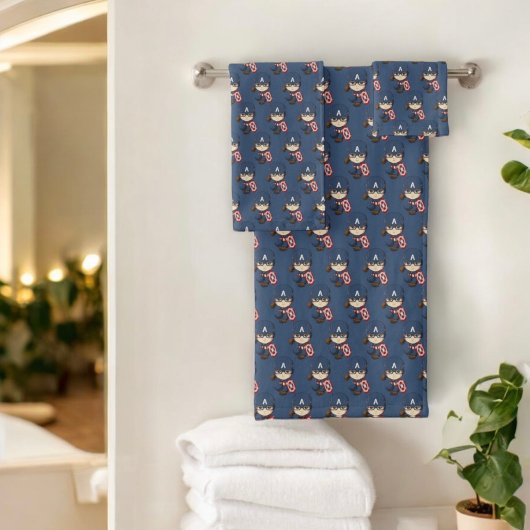 Captain America Bath Towel Set