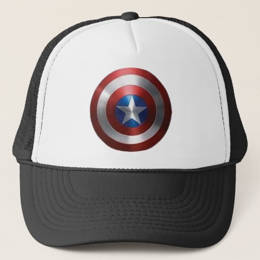 Captain America Schildkappe Truckerkappe (Vorderseite)