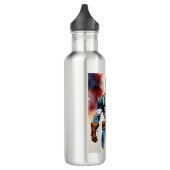 "Captain America Shield Water Bottle - Heroic Hydr Edelstahlflasche (Links)