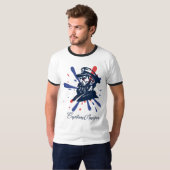 Captain America T - Shirt Design mit amerikanische (Vorne ganz)