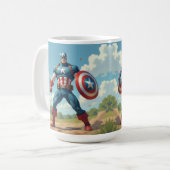 captain american Mug Kaffeetasse (Vorderseite Links)