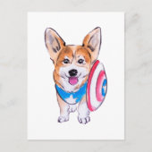 Captain Americorgi Postkarte (Vorderseite)