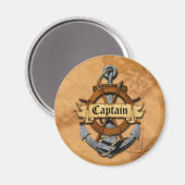 Captain Anchor and Wheel Magnet (Vorderseite/Rückseite)