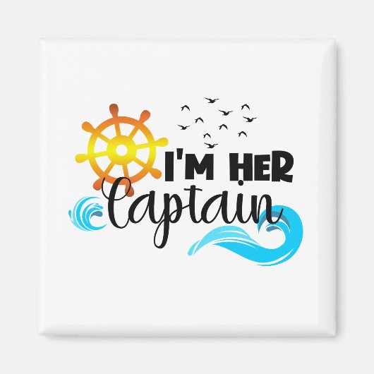 Captain Anchor Couple Cruise Valentine's Day Magnet (Vorne)