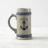 Captain Anchor Custom Nautical Bierglas (Links)