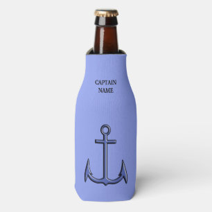 Captain Anchor Nautical Custom Bottle Cooler 2 Flaschenkühler