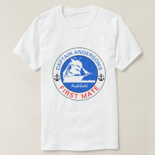 Captain Anderson's First Mate witzig anpassbar T-Shirt