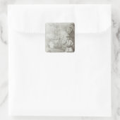 Captain Avery Capture Quadratischer Aufkleber (Tasche)