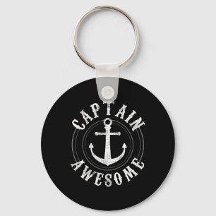 Captain Awesome - Bootfahren Segeln Anker Schifffa Schlüsselanhänger