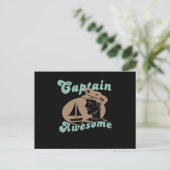 Captain Awesome Postkarte (Stehend Vorderseite)