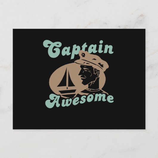 Captain Awesome Postkarte (Vorderseite)