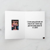 Captain Bacon, Pirat Pig & His Parrot - I love you Karte (Innenseite)