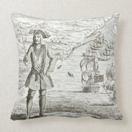Captain Bartholomew Roberts (1682-1722) mit zwei s Kissen