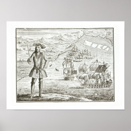 Captain Bartholomew Roberts (1682-1722) mit zwei s Poster (Vorne)