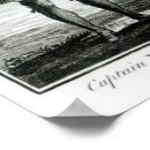 Captain Bartholomew Roberts with two ships Poster (Ecke)