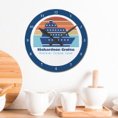 Captain Beach Runde Wanduhr