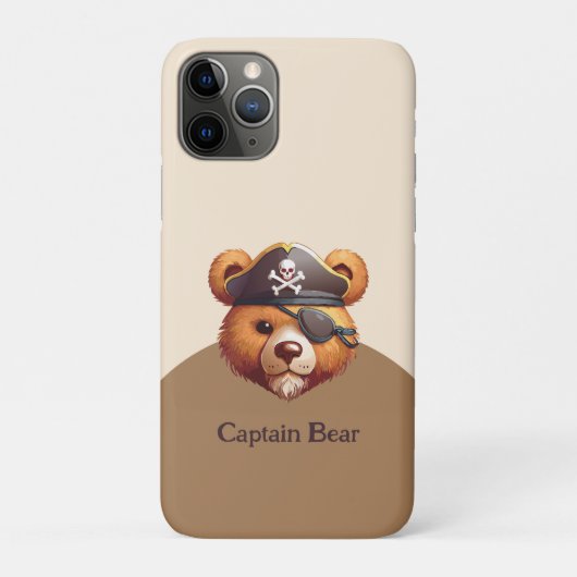 Captain Bear Case-Mate iPhone Hülle (Rückseite)