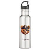 Captain Bear Edelstahlflasche (Vorderseite)