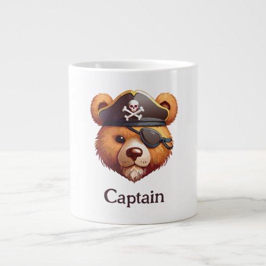 Captain Bear Jumbo-Tasse (Vorderseite)