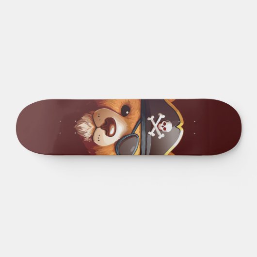 Captain Bear Skateboard (Horizontal)