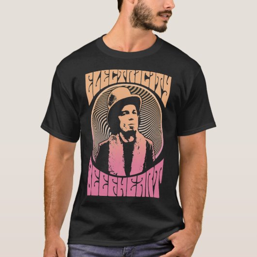 Captain Beefheart Psychedelic Rock Classic T - Shi T-Shirt (Vorderseite)