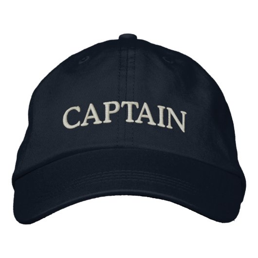CAPTAIN bestickt Bestickte Kappe (Vorderseite)